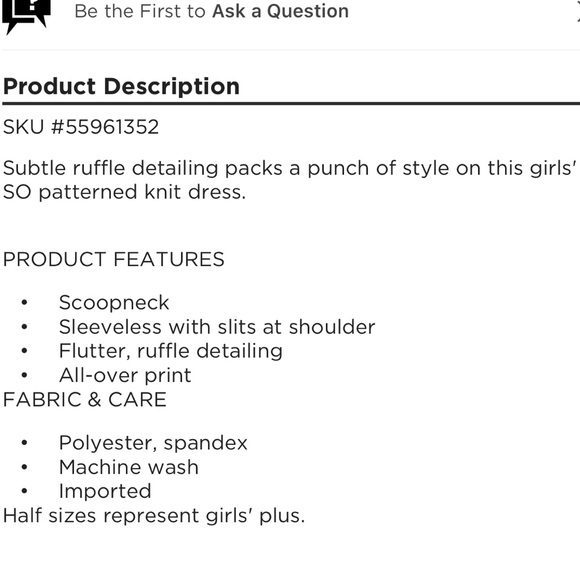 Girls ruffle shoulder knit dress size 10 - Picture 2 of 2